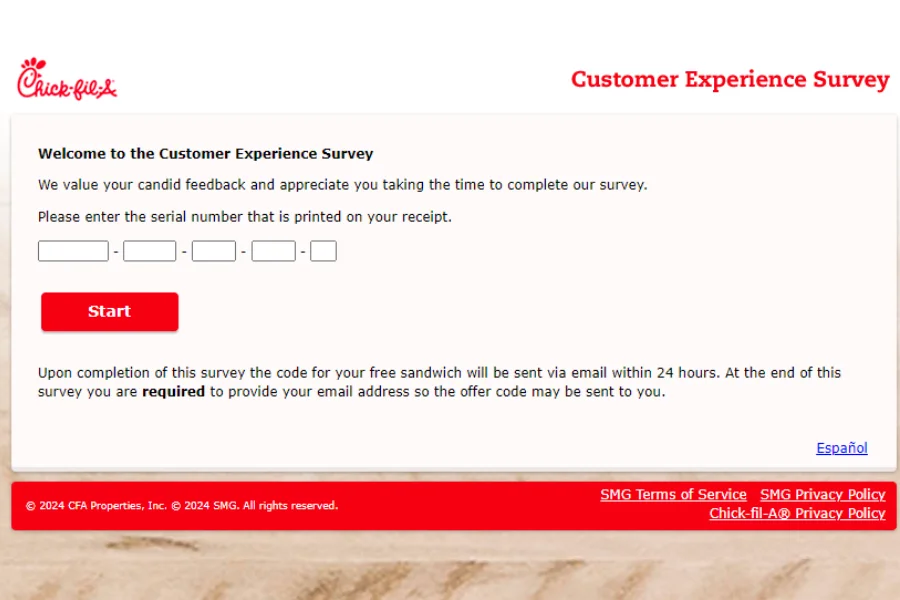 Chick-fil-a survey