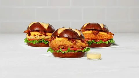 Pretzel Cheddar Club Sandwich
